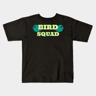 Bird Sqad funny Birder Bird Watching Kids T-Shirt